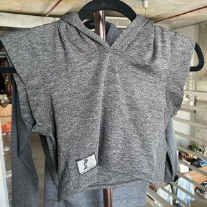 Celestial Bodiez size Small sleeveless crop hoodie